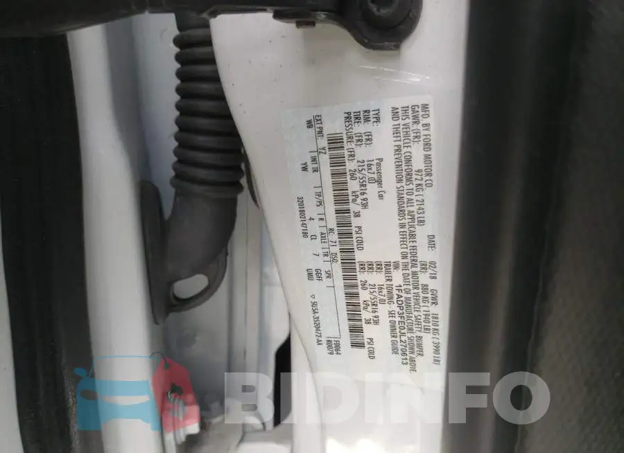 1FADP3FE0JL270613 Photo# 12