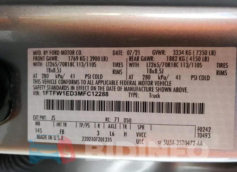 1FTFW1ED3MFC12288 Photo# 12