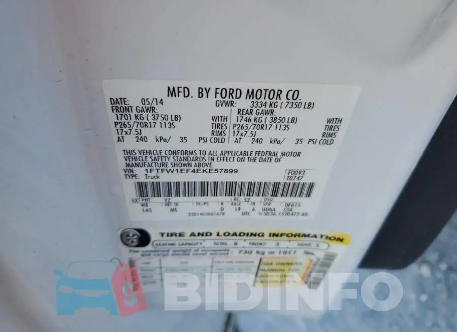 1FTFW1EF4EKE57899 Photo# 12