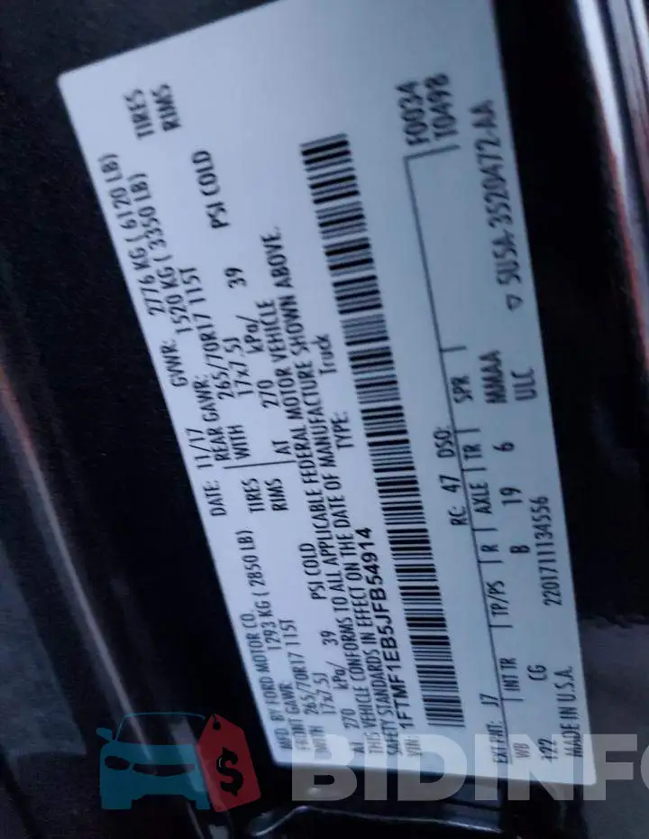 1FTMF1EB5JFB54914 Photo# 12