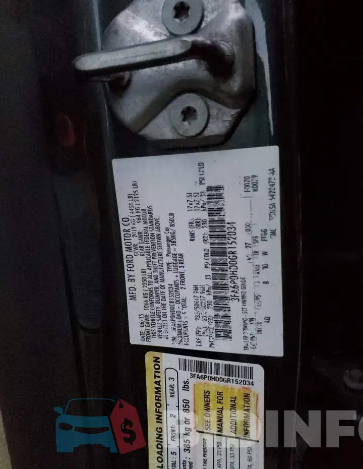 3FA6P0HD0GR152034 Photo# 12
