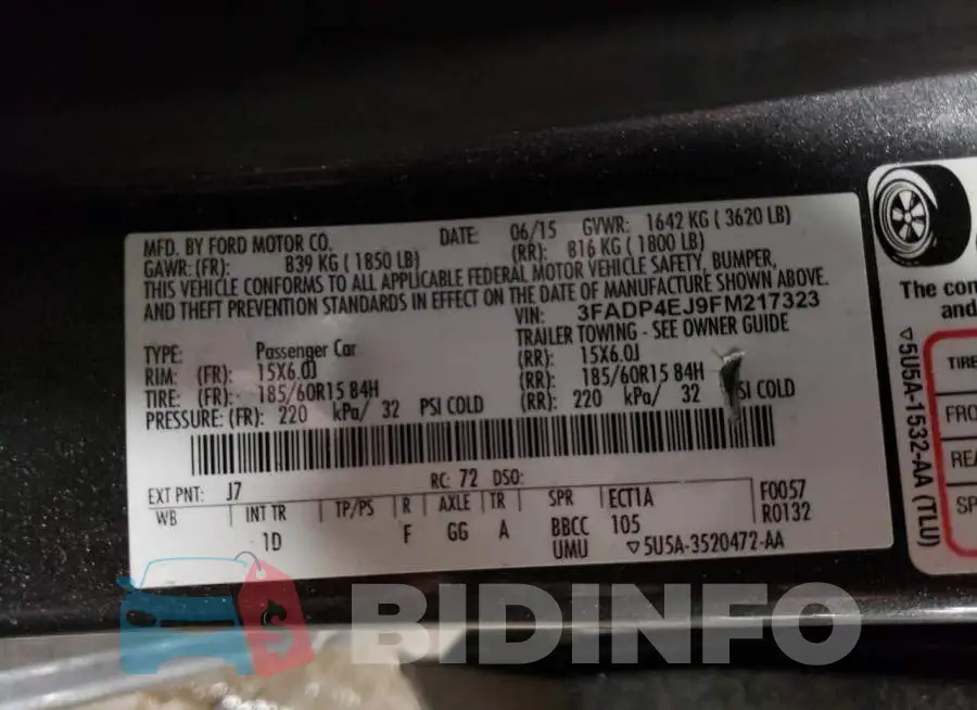 3FADP4EJ9FM217323 Photo# 12