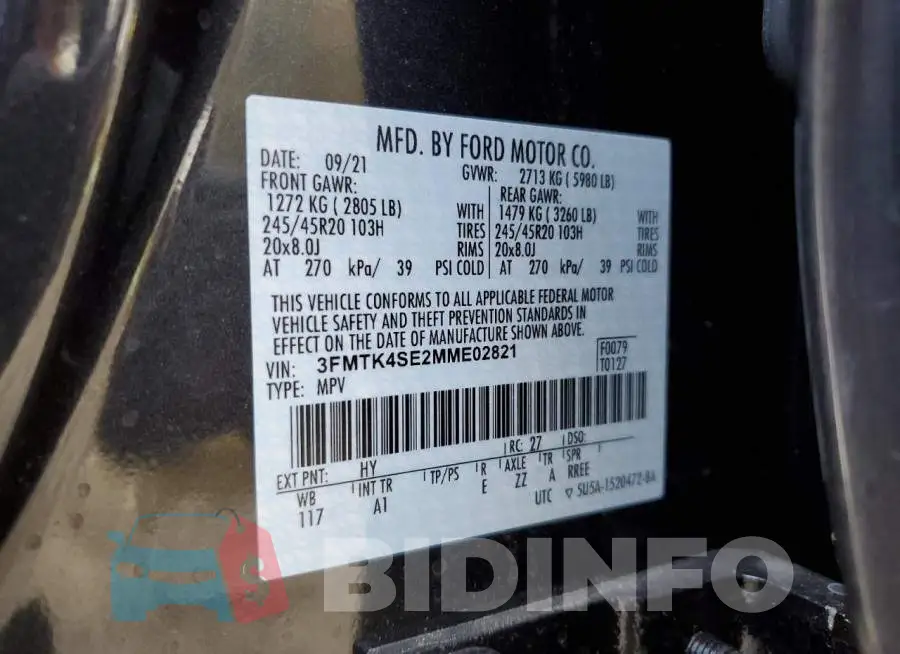 3FMTK4SE2MME02821 Photo# 10