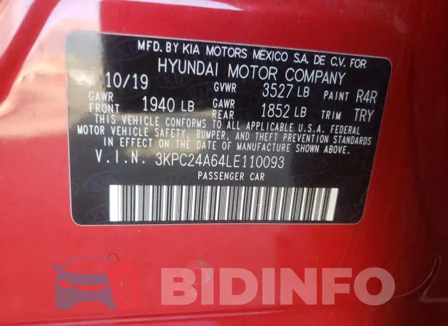 3KPC24A64LE110093 Photo# 12