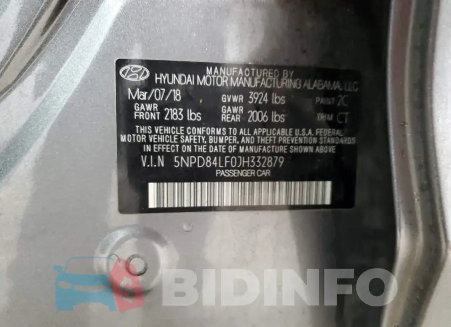 5NPD84LF0JH332879 Photo# 12