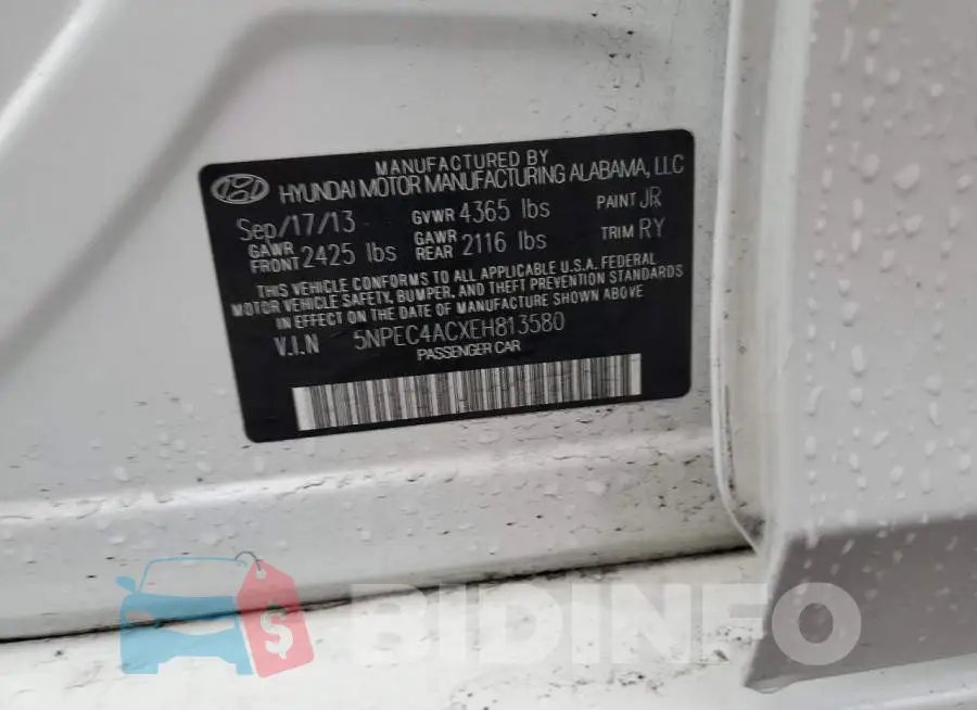 5NPEC4ACXEH813580 Photo# 12