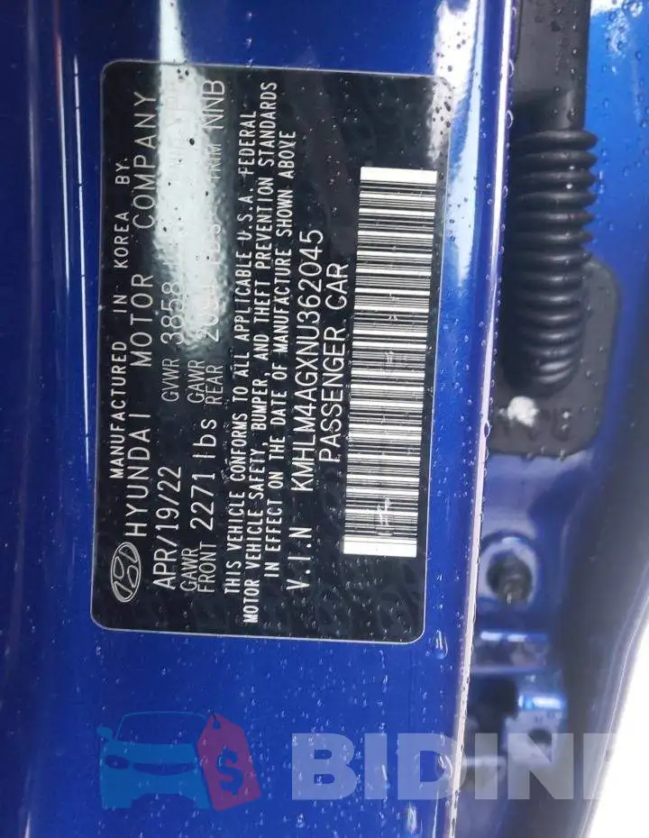 KMHLM4AGXNU362045 Photo# 12