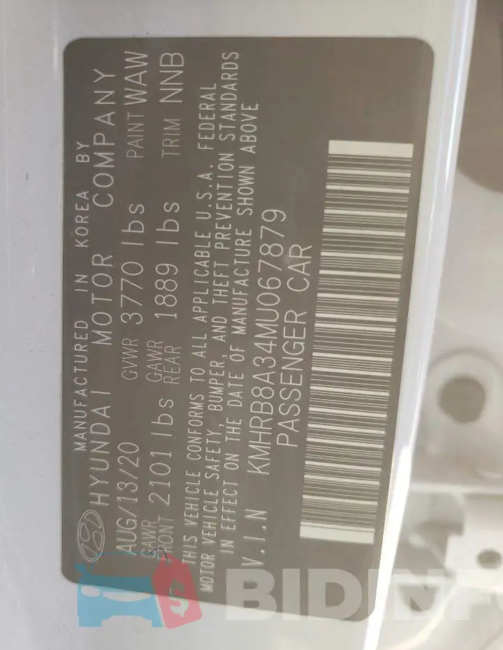 KMHRB8A34MU067879 Photo# 12