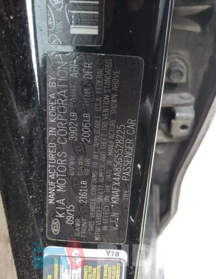 KNAFX4A85G5528225 Photo# 12