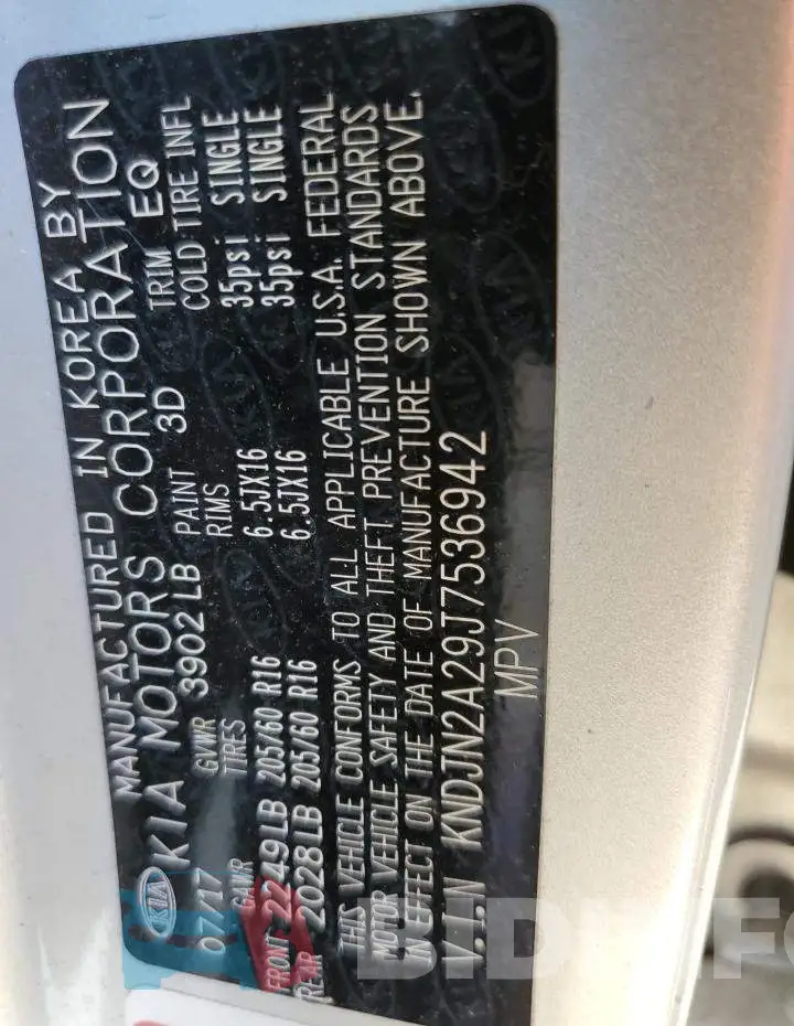 KNDJN2A29J7536942 Photo# 10