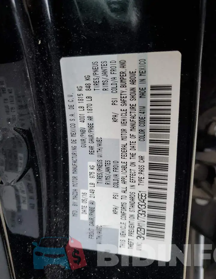 3MZBM1V73GM304551 Photo# 12