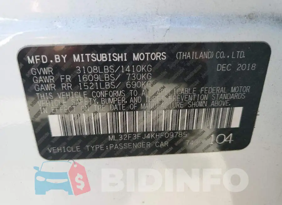 ML32F3FJ4KHF09785 Photo# 12