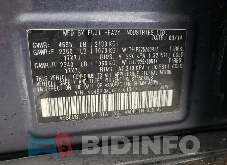 4S4BRDMC4E2301310 Photo# 13