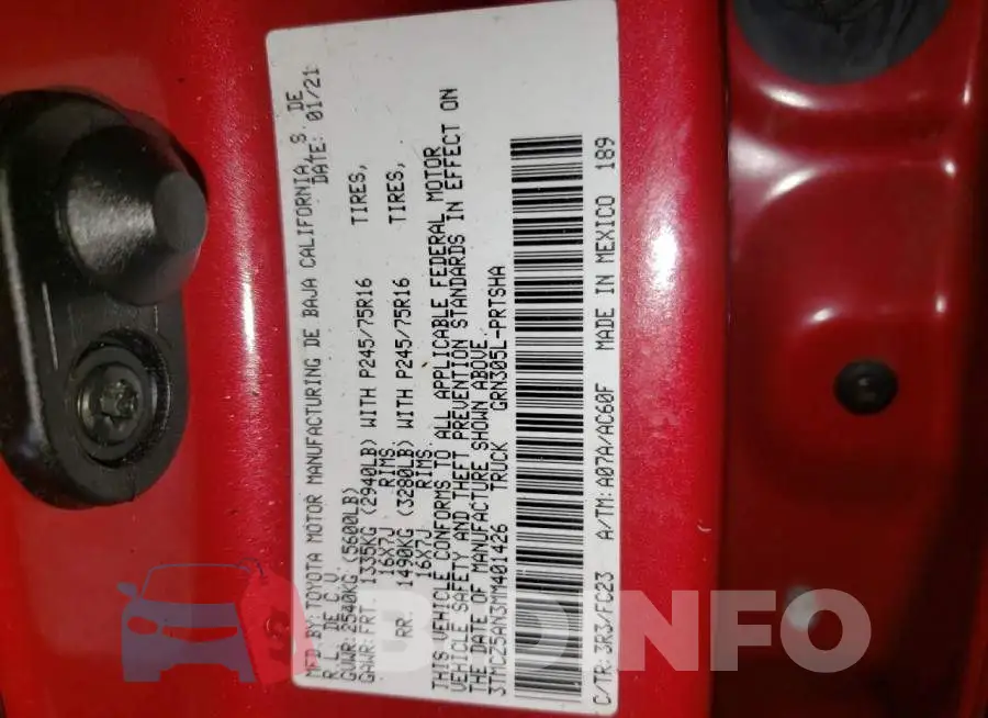 3TMCZ5AN3MM401426 Photo# 12