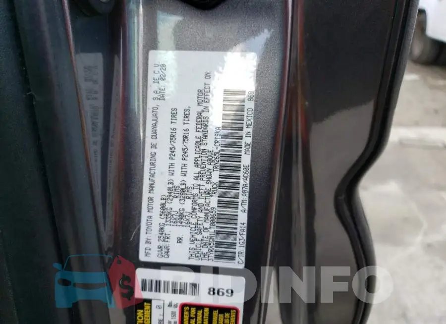 3TYRX5GN1LT000659 Photo# 12