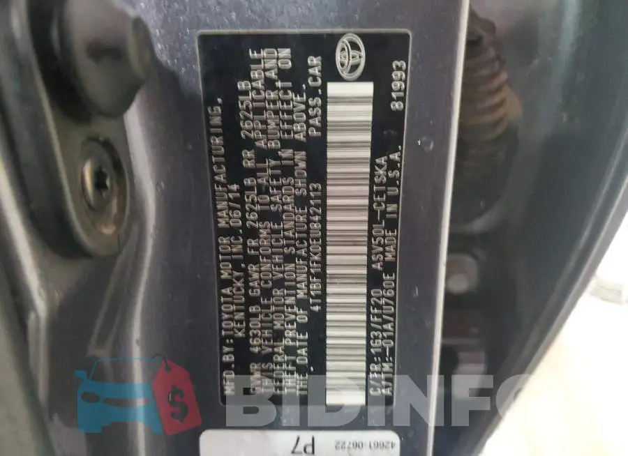 4T1BF1FK0EU842113 Photo# 12