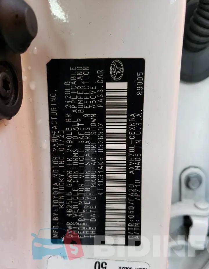 4T1C31AK6LU526507 Photo# 13