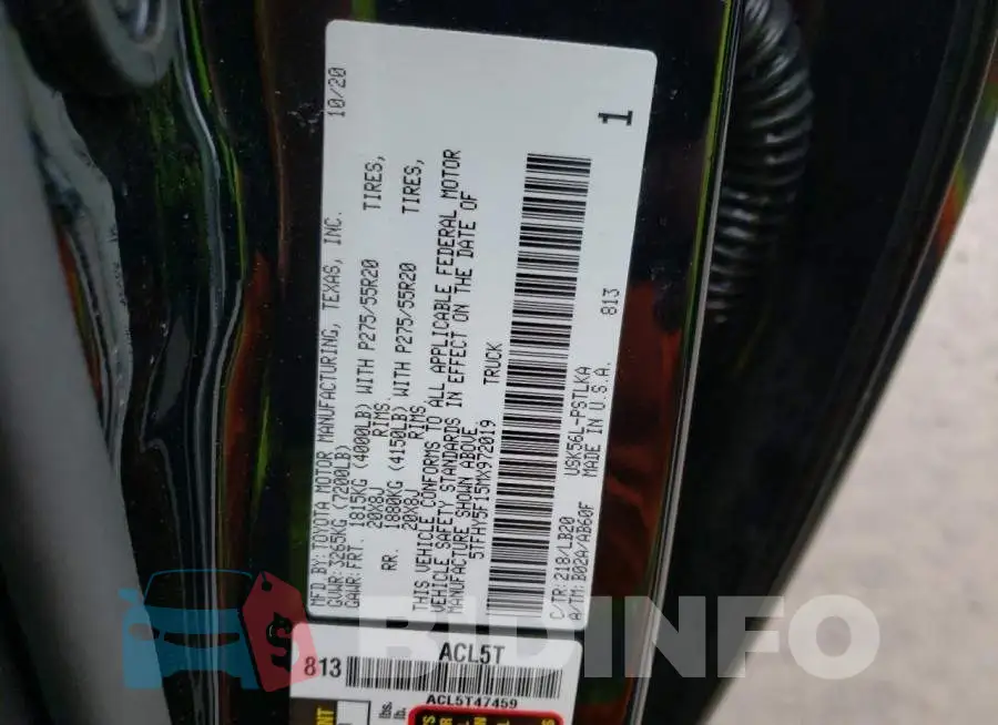 5TFHY5F15MX972019 Photo# 13