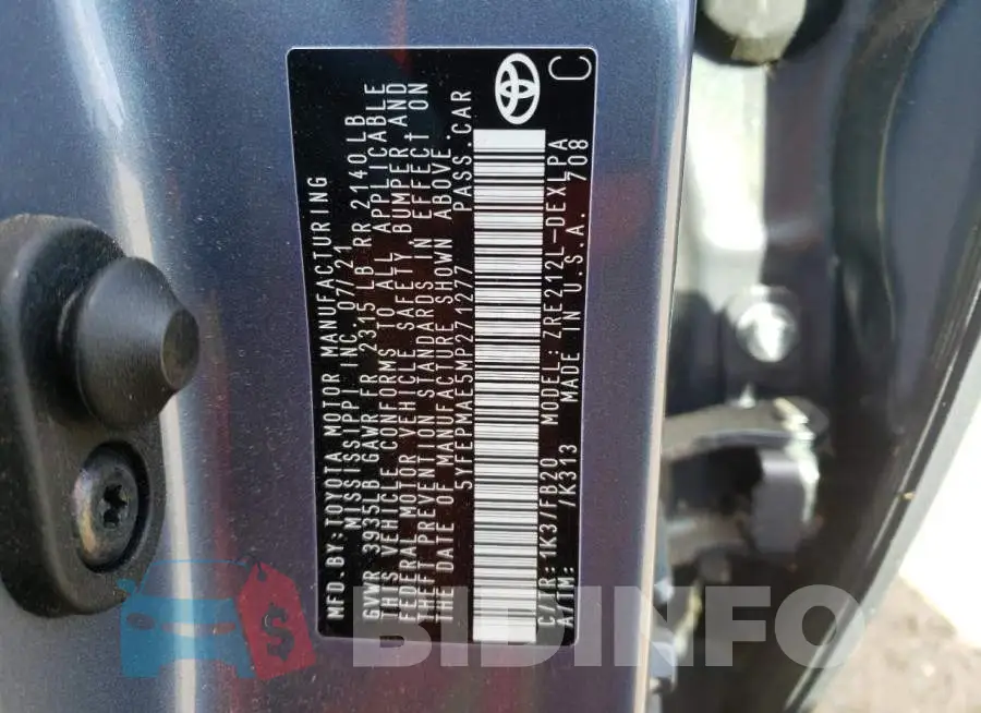 5YFEPMAE5MP271277 Photo# 12