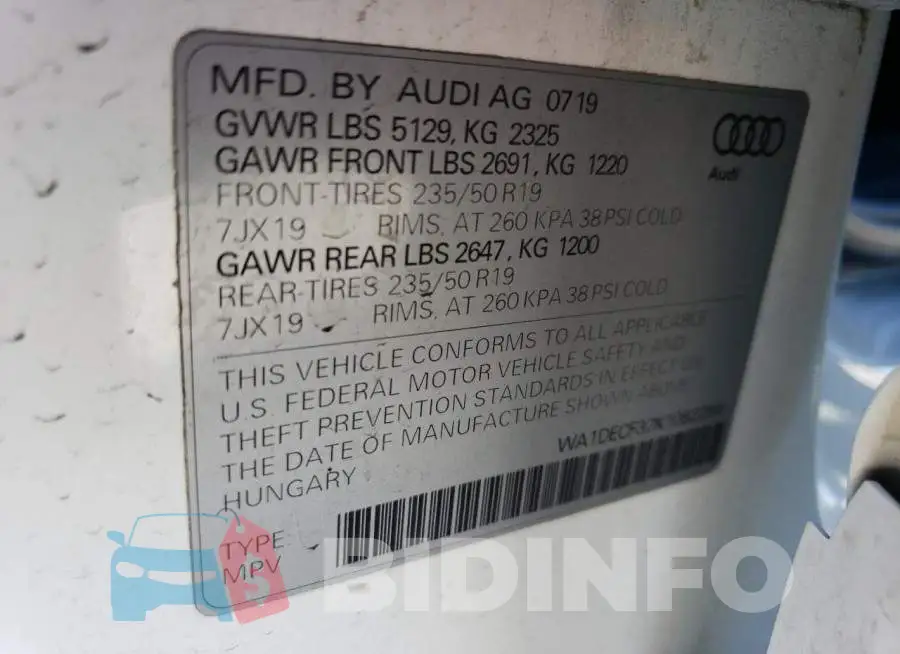 WA1DECF37K1082256 Photo# 13