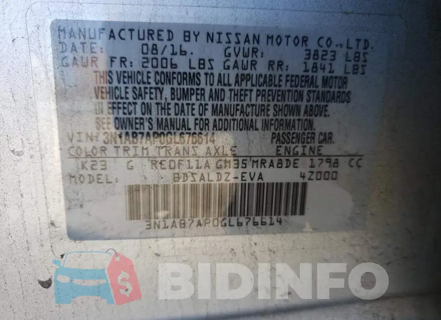3N1AB7AP0GL676614 Photo# 10