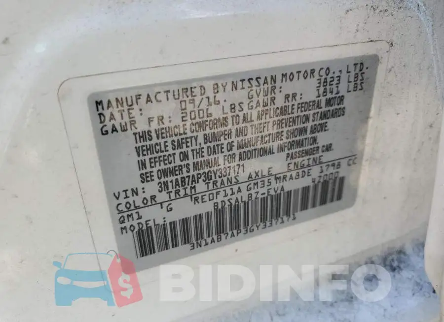 3N1AB7AP3GY337171 Photo# 10