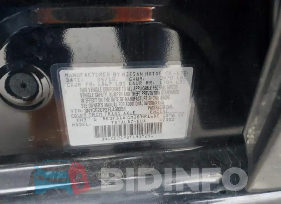 3N1CE2CP2FL439251 Photo# 13