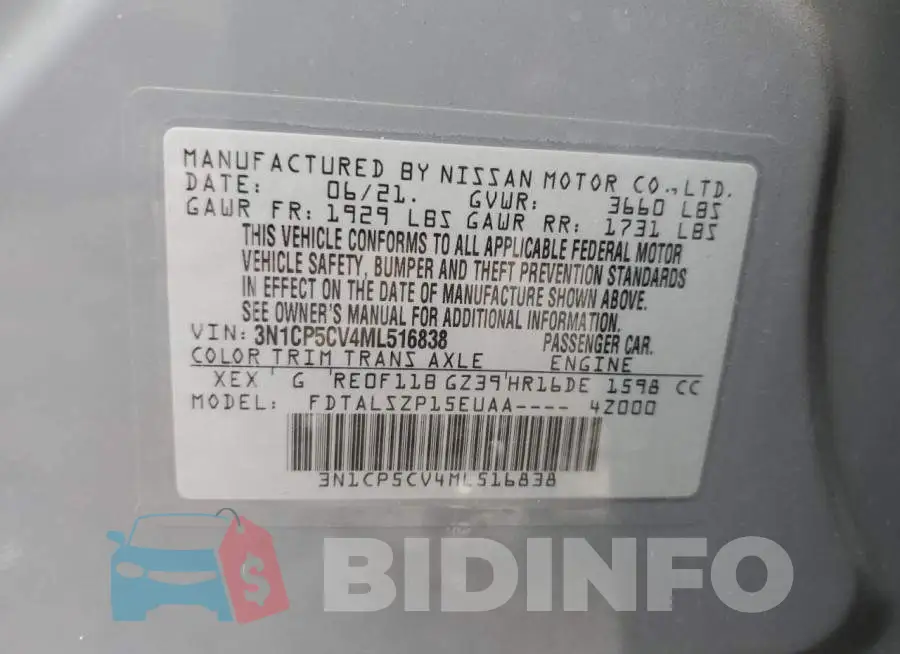 3N1CP5CV4ML516838 Photo# 12