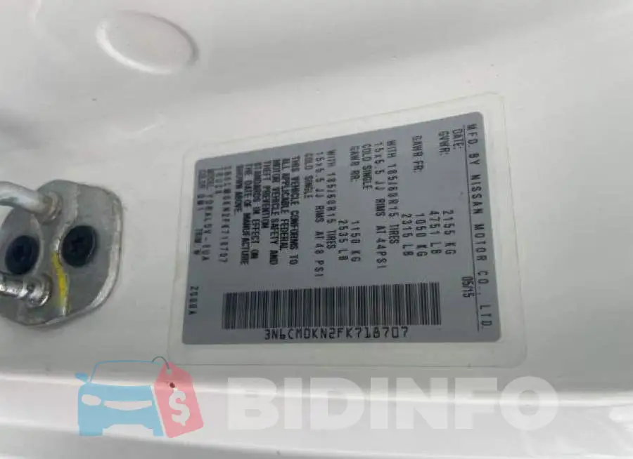 3N6CM0KN2FK718707 Photo# 10