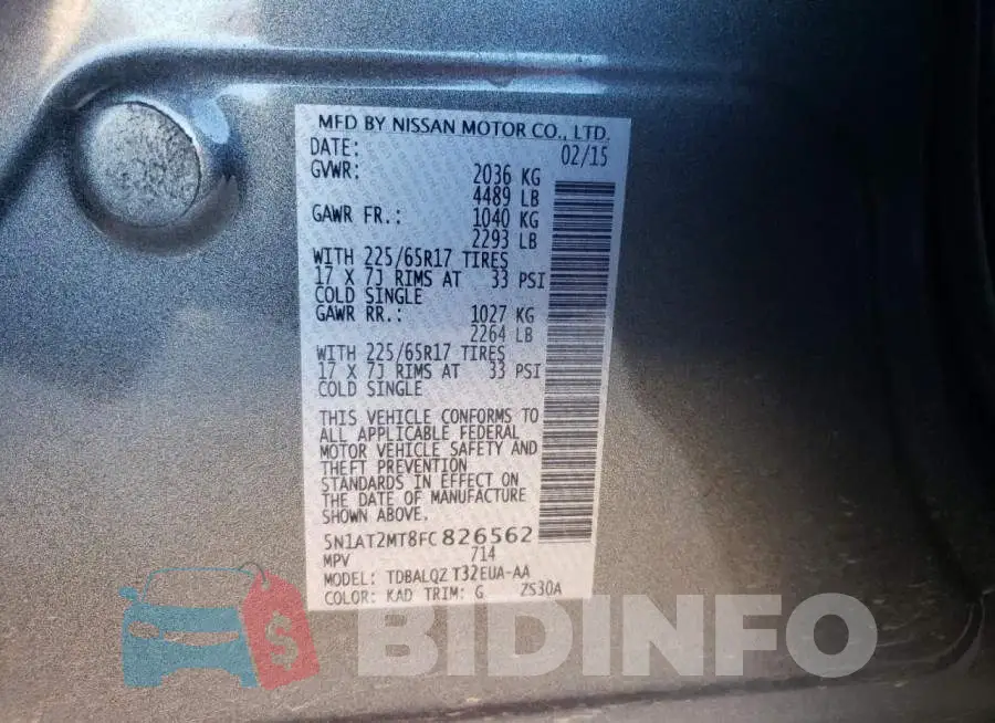 5N1AT2MT8FC826562 Photo# 12