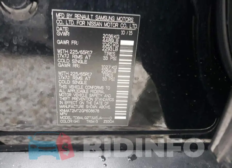 KNMAT2MT2GP608678 Photo# 12