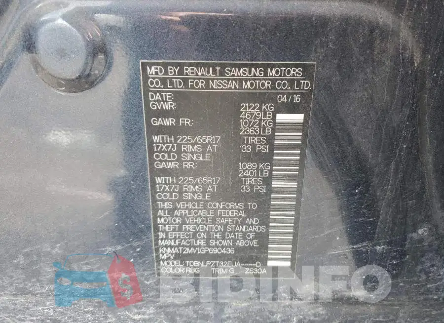 KNMAT2MV1GP690436 Photo# 13