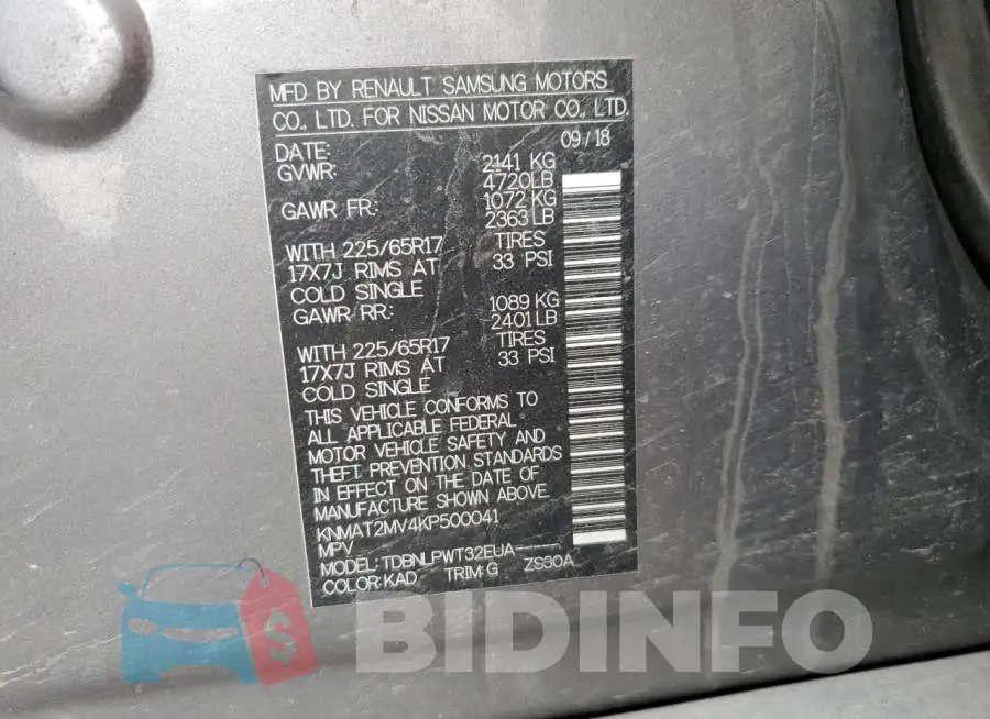 KNMAT2MV4KP500041 Photo# 13
