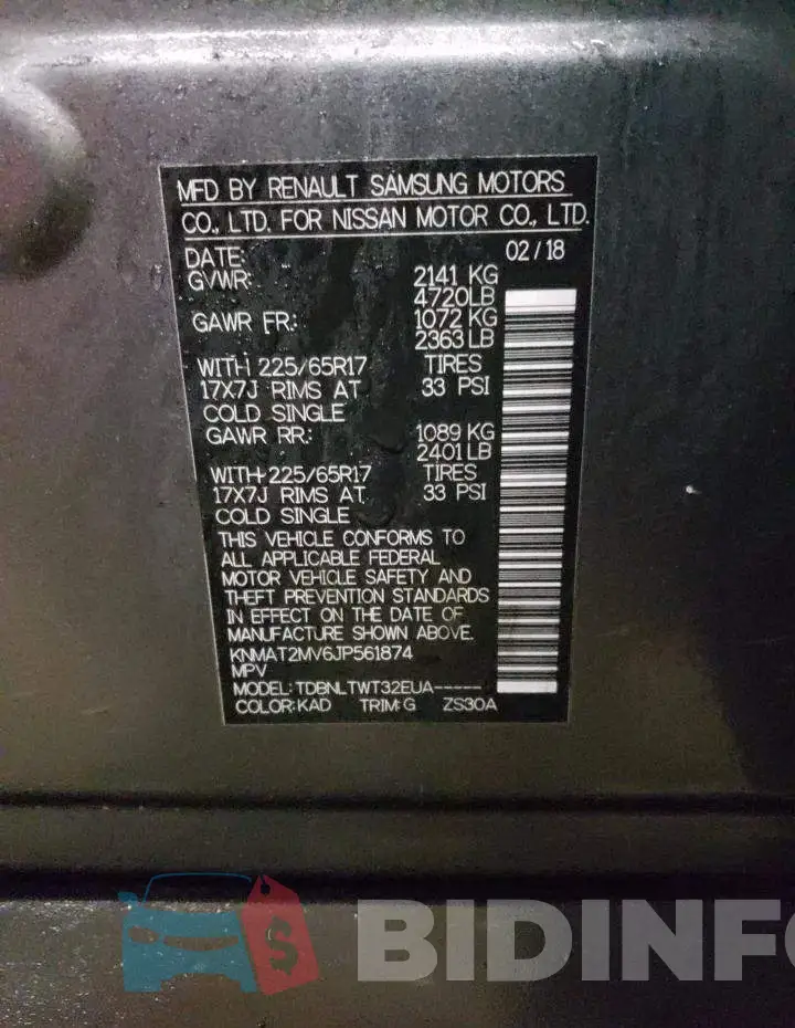 KNMAT2MV6JP561874 Photo# 13