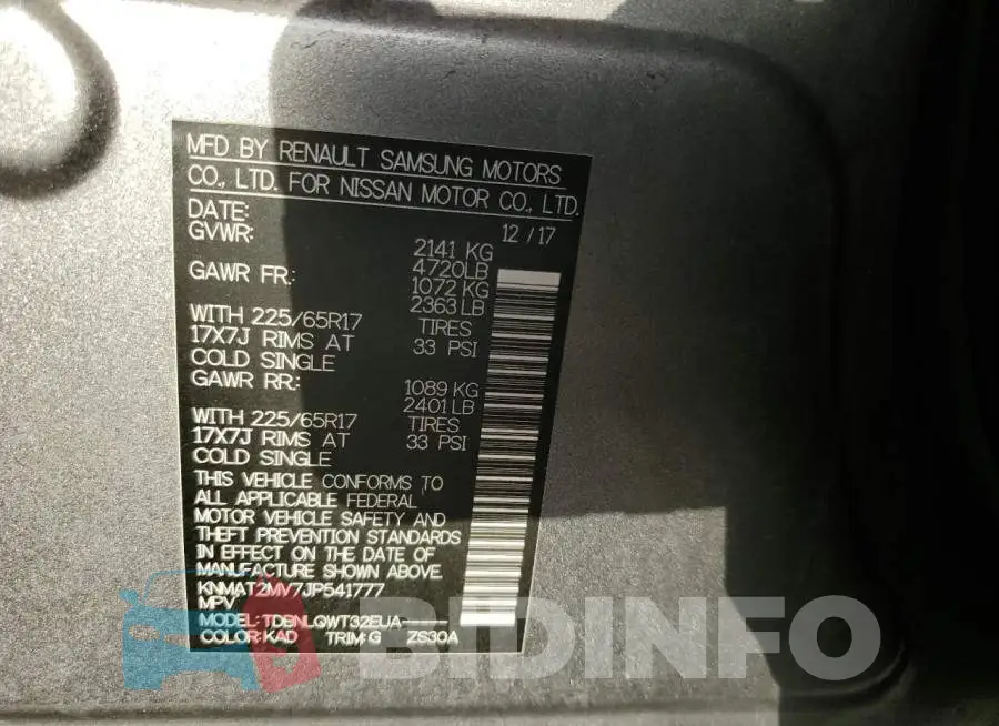 KNMAT2MV7JP541777 Photo# 14