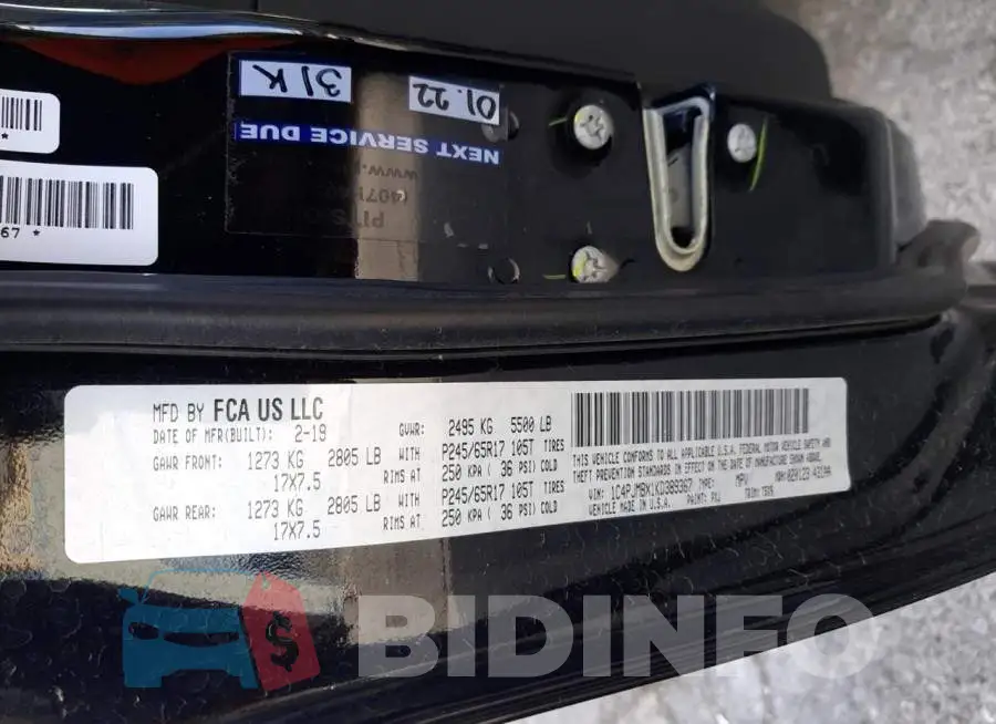1C4PJMBX1KD389367 Photo# 13