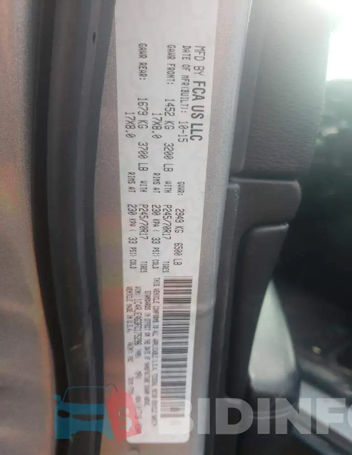 1C4RJEAG3FC175296 Photo# 14