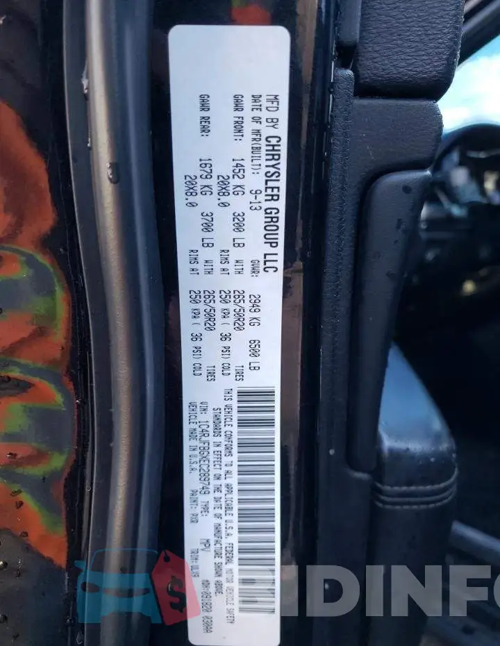 1C4RJFBGXEC289749 Photo# 13