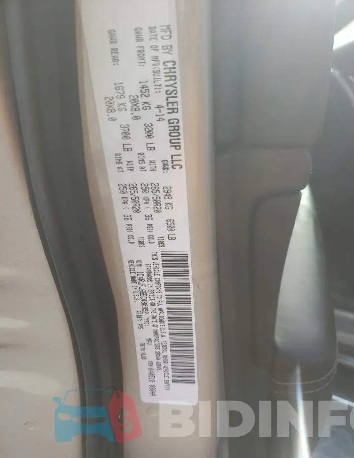 1C4RJFJG8EC480992 Photo# 13