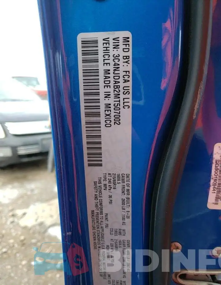 3C4NJDAB2MT507002 Photo# 13