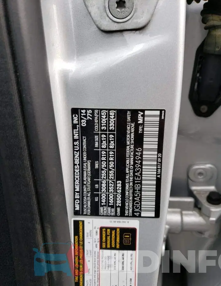 4JGDA5HB1EA394946 Photo# 14