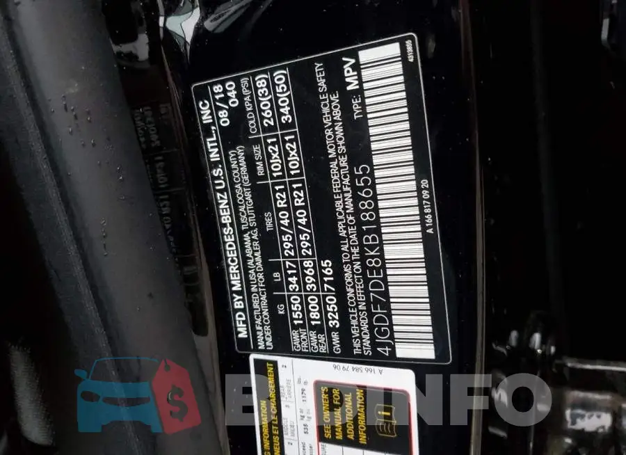 4JGDF7DE8KB188655 Photo# 14