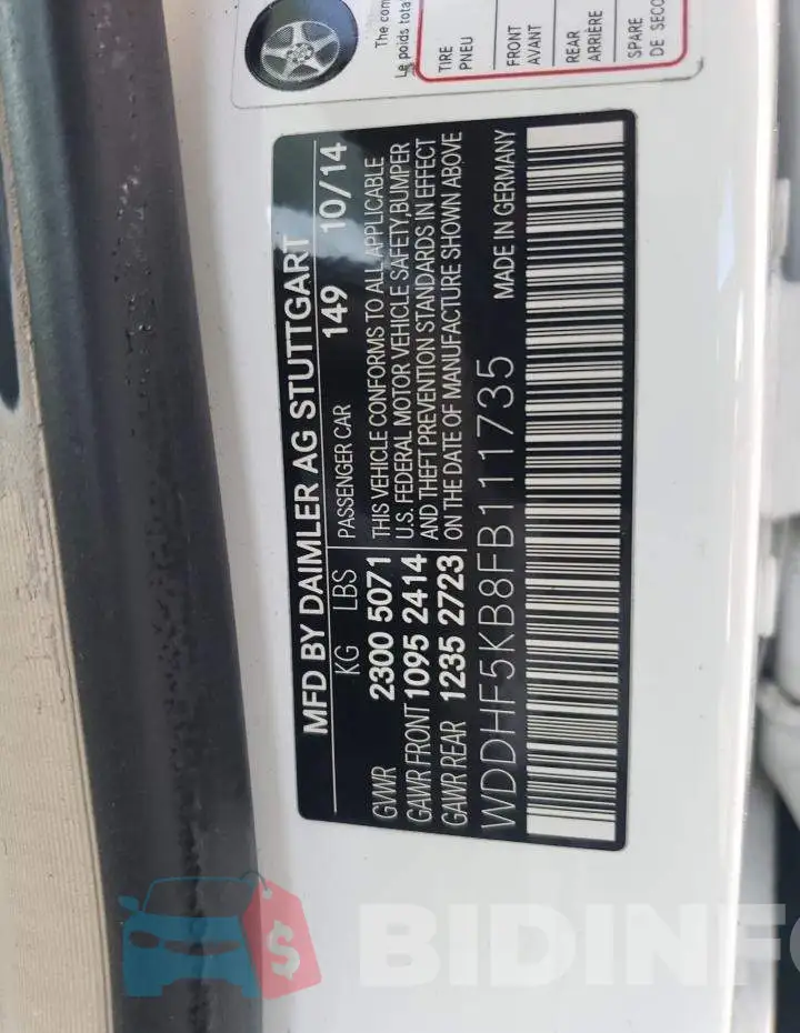 WDDHF5KB8FB111735 Photo# 12