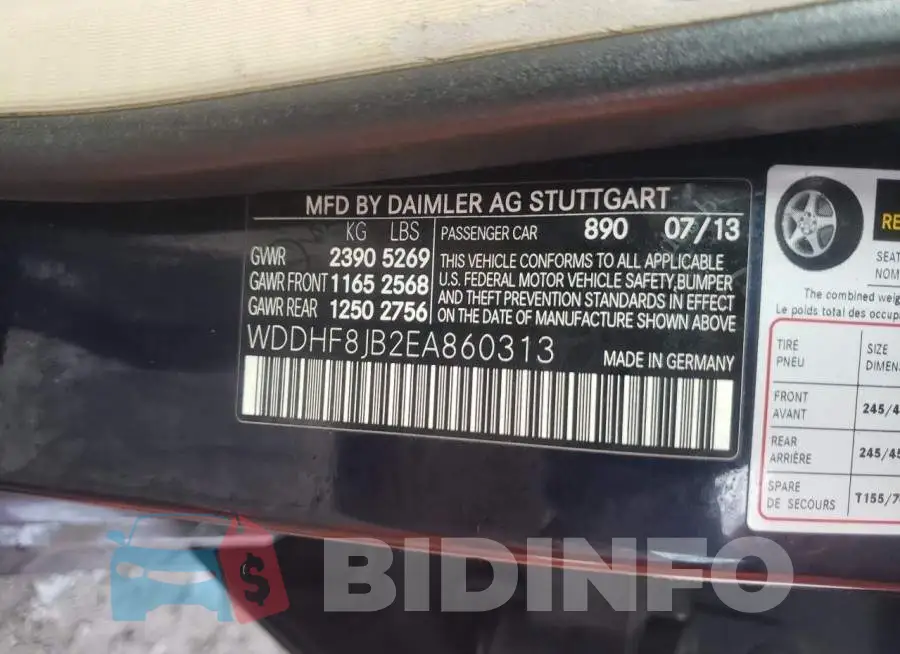 WDDHF8JB2EA860313 Photo# 10