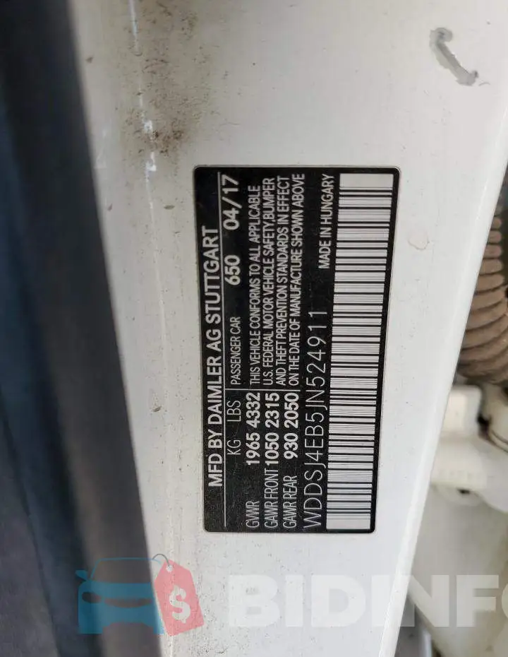 WDDSJ4EB5JN524911 Photo# 12