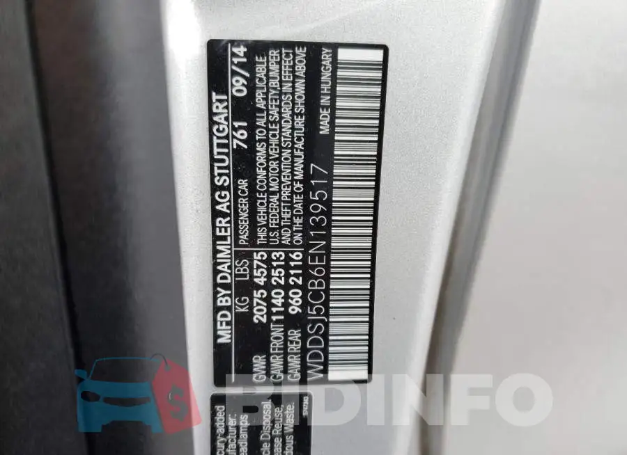 WDDSJ5CB6EN139517 Photo# 12