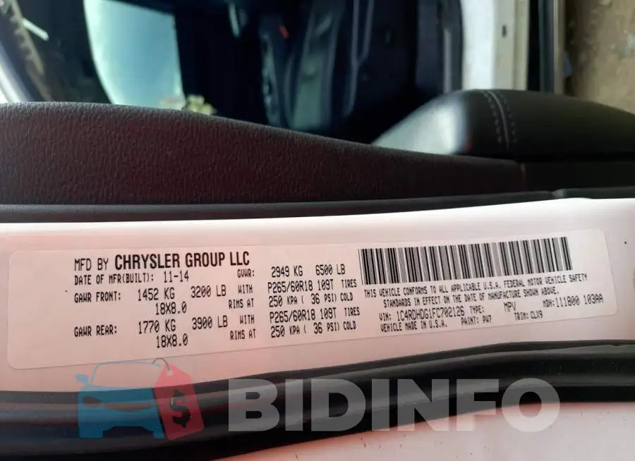 1C4RDHDG1FC702126 Photo# 13