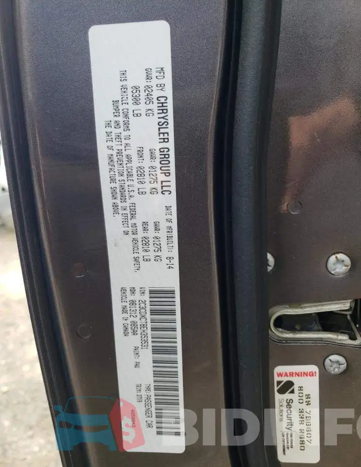 2C3CDXCT8EH353531 Photo# 13