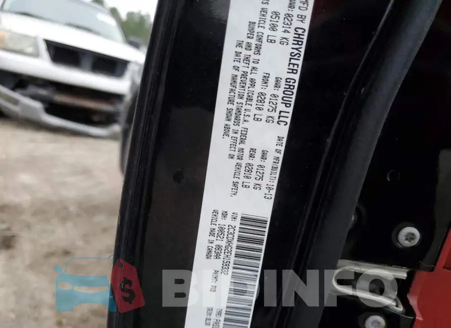 2C3CDXHG2EH159332 Photo# 12