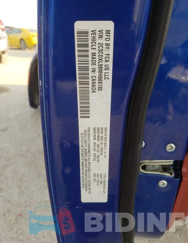 2C3CDXL98MH668185 Photo# 13